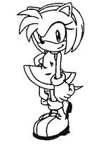 coloriage la fiancee de sonic